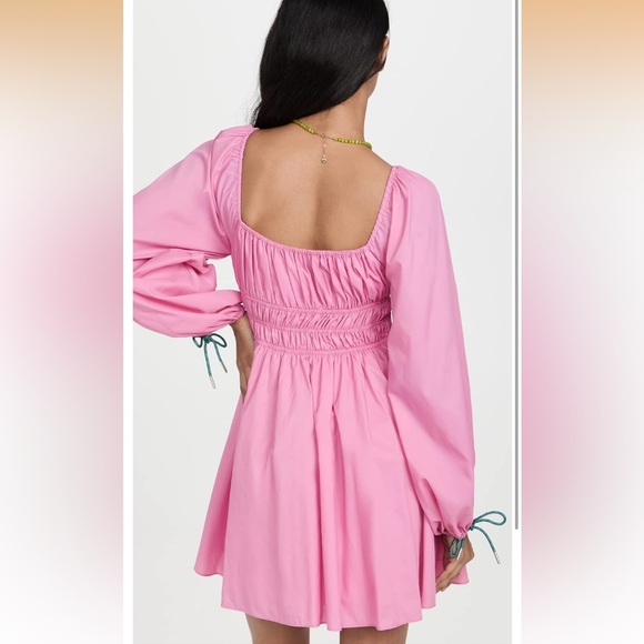STAUD Pink Long Sleeve Dress - Picture 2 of 6
